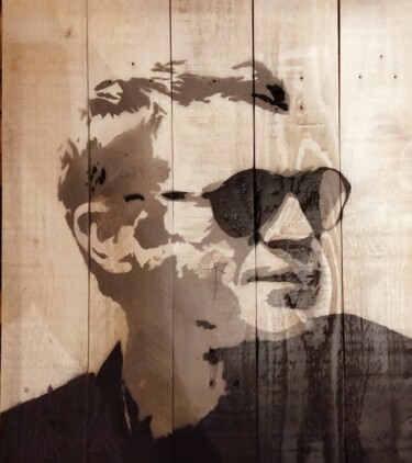 Pittura intitolato "Steve Mcqueen" da Hdm, Opera d'arte originale, Spray