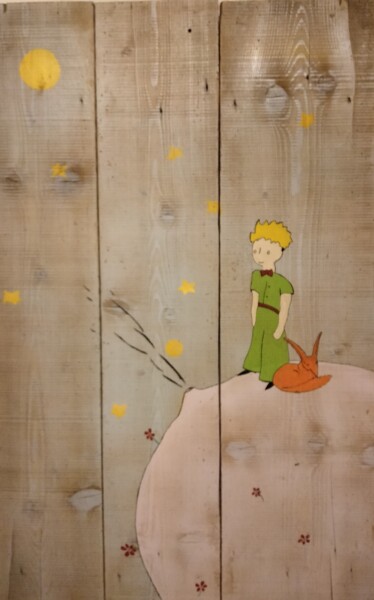 Peinture intitulée "Le Petit Prince" par Hdm, Œuvre d'art originale, Bombe aérosol