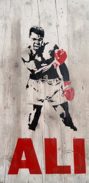 Painting titled "ALI" by Hdm, Original Artwork, Spray paint