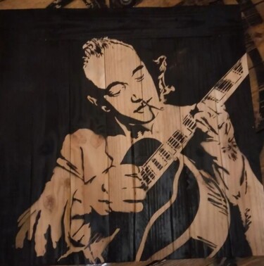 Schilderij getiteld "Django" door Hdm, Origineel Kunstwerk, Graffiti