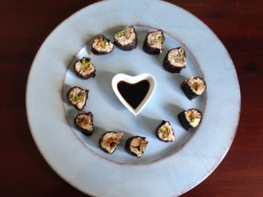Fotografie getiteld "Raw sushi" door Heart Art Rebecca, Origineel Kunstwerk