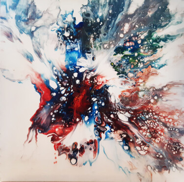Картина под названием "Medusa" - Heather Crowther, Подлинное произведение искусства, Акрил Установлен на Деревянная рама для…