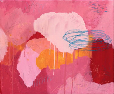 Картина под названием "You're Making a Sce…" - Heather Hailstones, Подлинное произведение искусства, Акрил Установлен на Дер…