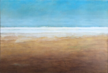 Peinture intitulée "Jour de sable" par Soazig Héaulme, Œuvre d'art originale, Huile