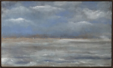 Peinture intitulée "Ciel de Bretagne" par Soazig Héaulme, Œuvre d'art originale, Huile