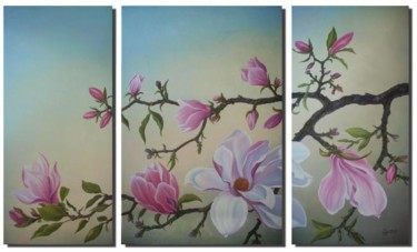 "Magnolia" başlıklı Tablo Gyuri Lohmuller tarafından, Orijinal sanat, Petrol