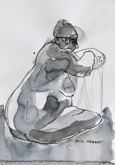 Drawing titled "Rondeurs#4.jpg" by Eric Hebert, Original Artwork