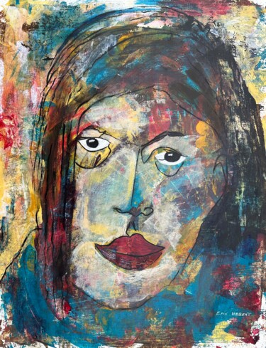 Painting titled "Annita" by Eric Hebert, Original Artwork, Acrylic
