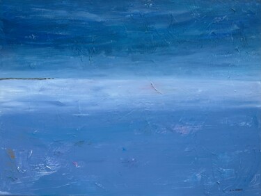 Картина под названием "Le Cotentin" - Eric Hebert, Подлинное произведение искусства, Акрил Установлен на Деревянная рама для…
