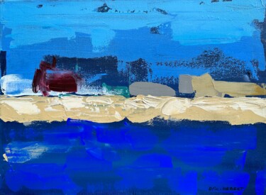 Картина под названием "Dieppe III" - Eric Hebert, Подлинное произведение искусства, Акрил Установлен на Деревянная рама для…