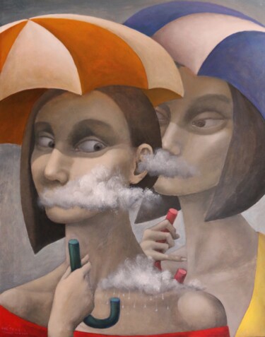 Peinture intitulée "Susurro" par Hector Acevedo, Œuvre d'art originale, Huile Monté sur Châssis en bois