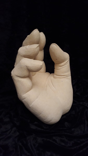 Sculpture intitulée "la main" par Hector Bouchet, Œuvre d'art originale, Pierre
