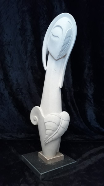 Sculpture titled "Dame nature" by Hector Bouchet, Original Artwork, Stone