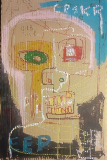 Painting titled "M. les non vaccinés…" by Hector O'Kanin, Original Artwork, Acrylic