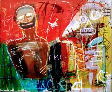 Peinture intitulée "Walk man" par Hector O'Kanin, Œuvre d'art originale, Acrylique