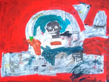 Painting titled "Happy new year" by Hector O'Kanin, Original Artwork, Acrylic