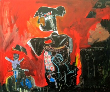 Painting titled "Cervantes" by Hector O'Kanin, Original Artwork, Acrylic