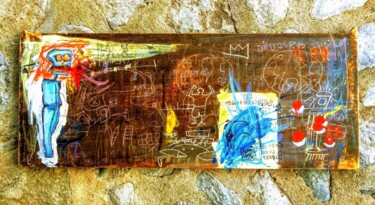 Картина под названием "Wharol et Basquiat…" - Hector O'Kanin, Подлинное произведение искусства, Акрил