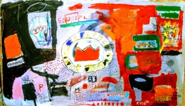 Malerei mit dem Titel "Cover street" von Hector O'Kanin, Original-Kunstwerk, Acryl