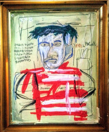 Malerei mit dem Titel "Pablo" von Hector O'Kanin, Original-Kunstwerk, Acryl