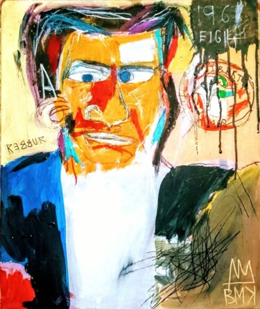 Schilderij getiteld "Me two" door Hector O'Kanin, Origineel Kunstwerk, Acryl