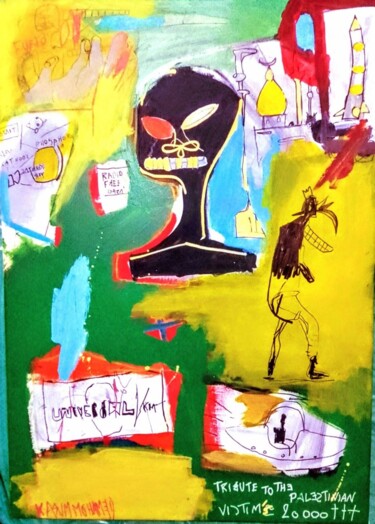 Painting titled "Le grand remplaceme…" by Hector O'Kanin, Original Artwork, Acrylic