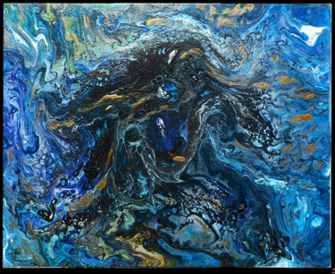 Pintura titulada "Évolution Cosmique" por Hector Toro, Obra de arte original, Acrílico Montado en Bastidor de camilla de mad…