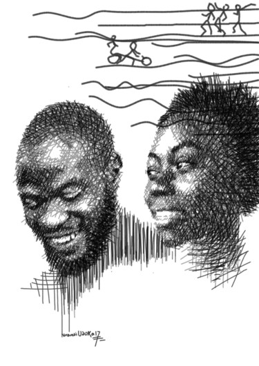 「they-say.jpg」というタイトルの描画 Hector Udokaによって, オリジナルのアートワーク, デジタル
