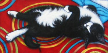 Painting titled "Charlie Belly Up" by Heidi Shaulis, Original Artwork, Oil