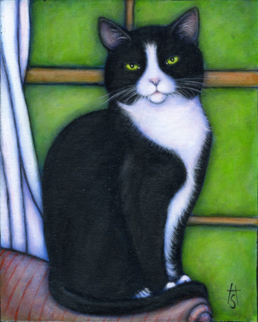 Painting titled "Henry" by Heidi Shaulis, Original Artwork, Oil