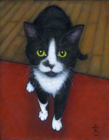 Painting titled "Nellie" by Heidi Shaulis, Original Artwork, Oil