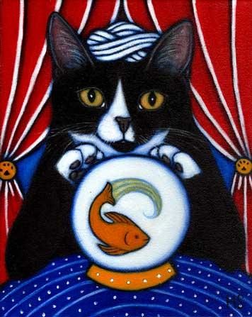 Pintura intitulada "Fortune Teller" por Heidi Shaulis, Obras de arte originais