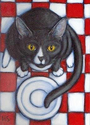 Painting titled "Hungry Charlie" by Heidi Shaulis, Original Artwork