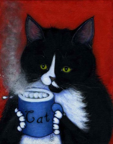 Картина под названием "Hot Milk" - Heidi Shaulis, Подлинное произведение искусства