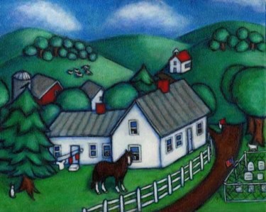 Pittura intitolato "Home Sweet Home" da Heidi Shaulis, Opera d'arte originale