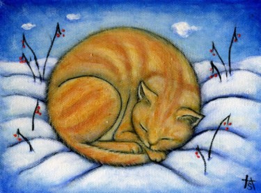 Картина под названием "Winter" - Heidi Shaulis, Подлинное произведение искусства