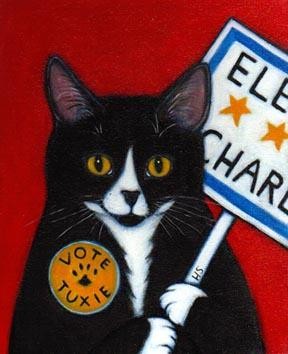 Painting titled "Elect Charlie" by Heidi Shaulis, Original Artwork