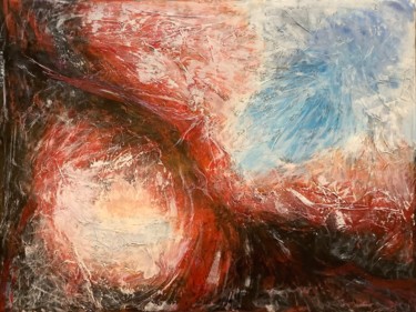 Pittura intitolato "Konfrontation" da Nina Heimann, Opera d'arte originale, Acrilico