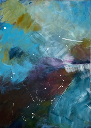 Картина под названием "Mein Universum" - Nina Heimann, Подлинное произведение искусства, Акрил