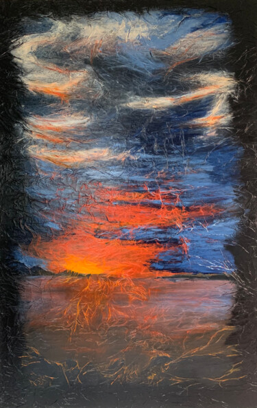 Peinture intitulée "sunset" par Nina Heimann, Œuvre d'art originale, Acrylique