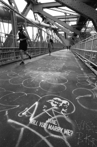 Fotografie mit dem Titel "Williamsburg Bridge…" von Heinz Baade, Original-Kunstwerk
