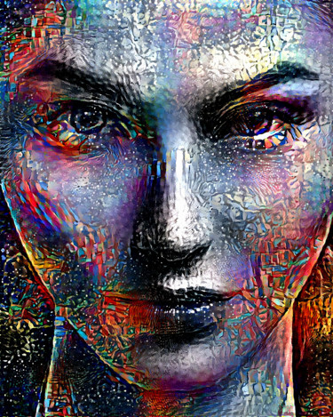 Цифровое искусство под названием "Portrait #03" - Heinz Bucher, Подлинное произведение искусства, Цифровая живопись