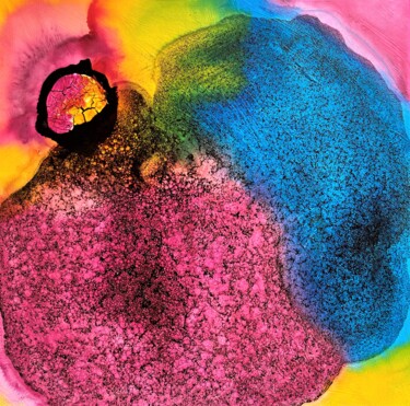 Pintura titulada "Magic Colors - Brain" por Heinz Katzenmeier, Obra de arte original, Tinta