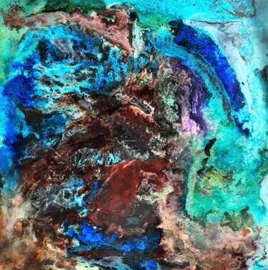 제목이 "Yellowstone - Blue…"인 미술작품 Heinz Katzenmeier로, 원작, 안료