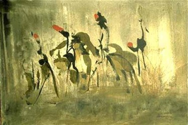 Malerei mit dem Titel "Riders" von Heinz Sterzenbach, Original-Kunstwerk