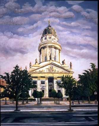 Painting titled "Französischer Dom (…" by Heinz Sterzenbach, Original Artwork