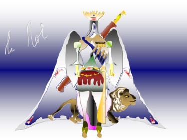 Digital Arts titled "Le Roi" by Joel Hb Olympio, Original Artwork