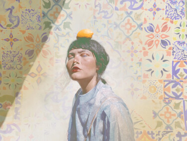Digitale Kunst mit dem Titel "Hel Mort's Women, C…" von Hel Mort, Original-Kunstwerk, Öl Auf Aluminium montiert