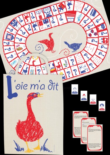 Arte digitale intitolato "jeu de l'oie" da Hel Swynghedauw, Opera d'arte originale