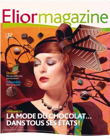 Arts numériques intitulée "Elior magazine/Agen…" par Hel Swynghedauw, Œuvre d'art originale, Collages